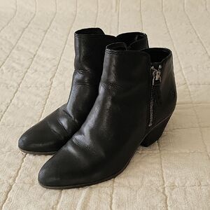 Black Judith Zip Frye Ankle Boots